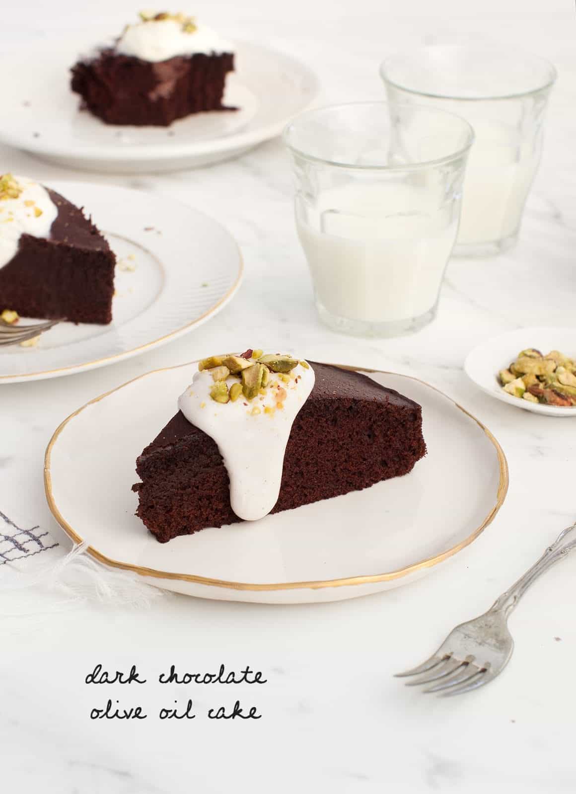 Dark Chocolate Olive Oil Cake