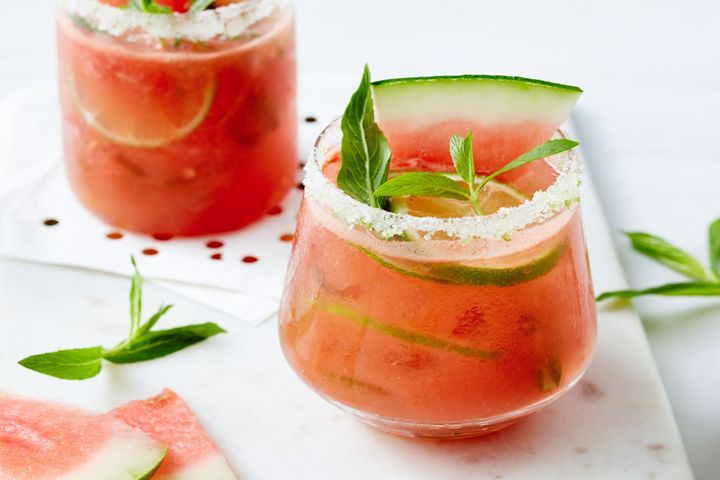 Watermelon 'nojitos'